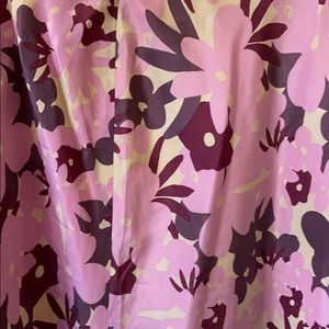 Banana Republic cream purple shadesflowers skirt